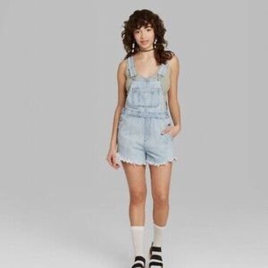 Wild Fable Denim Shortalls - Light Wash